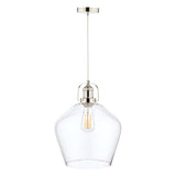 Laura Ashley Rye Large Glass Pendant Clear –  from Amos Lighting + Home