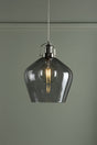 Laura Ashley Rye Large Glass Pendant Smoked –  from Amos Lighting + Home