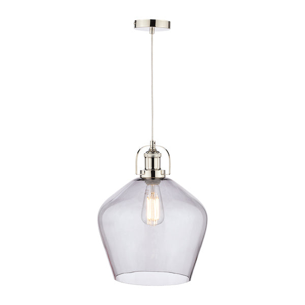 Laura Ashley Rye Large Glass Pendant Smoked –  from Amos Lighting + Home