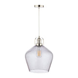 Laura Ashley Rye Large Glass Pendant Smoked –  from Amos Lighting + Home