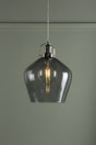 Laura Ashley Rye Large Glass Pendant Smoked –  from Amos Lighting + Home