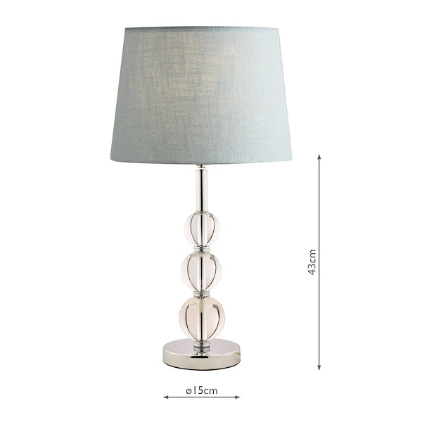 Laura Ashley Selby Large Table Lamp Polished Nickel –  from Amos Lighting + Home