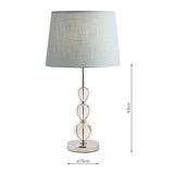 Laura Ashley Selby Large Table Lamp Polished Nickel –  from Amos Lighting + Home