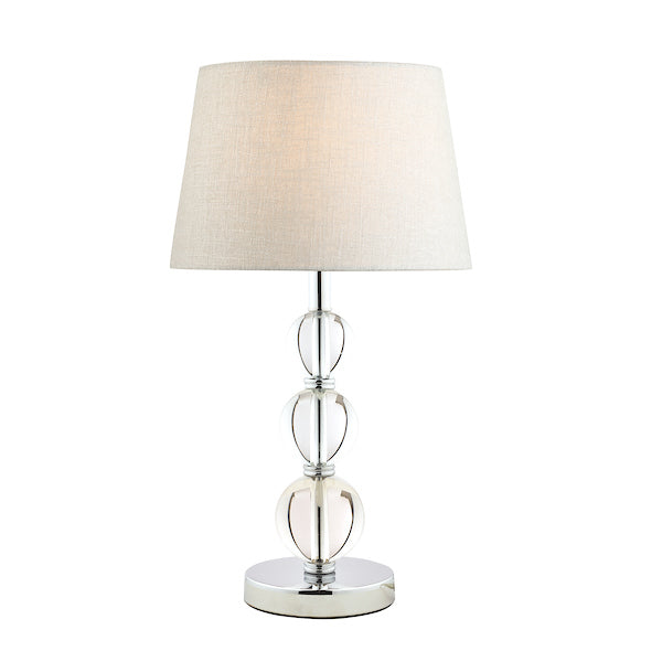 Laura Ashley Selby Large Table Lamp Polished Nickel –  from Amos Lighting + Home