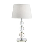 Laura Ashley Selby Large Table Lamp Polished Nickel –  from Amos Lighting + Home