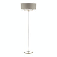 Laura Ashley Sorrento Floor Lamp Polished Nickel with Charcoal Shade –  from Amos Lighting + Home