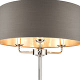 Laura Ashley Sorrento Floor Lamp Polished Nickel with Charcoal Shade –  from Amos Lighting + Home