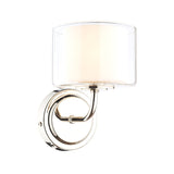 Laura Ashley Southwell Wall Light Polished Nickel & Glass Shades –  from Amos Lighting + Home