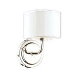 Laura Ashley Southwell Wall Light Polished Nickel & Glass Shades –  from Amos Lighting + Home