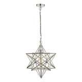 Laura Ashley Star Pendant Polished Silver Glass Large –  from Amos Lighting + Home