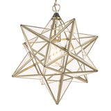 Laura Ashley Star Pendant Polished Silver Glass Large –  from Amos Lighting + Home