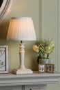 Laura Ashley Tate Twin Pack Table Lamps Distressed Wood With Shade –  from Amos Lighting + Home