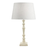 Laura Ashley Tate Wooden Table Lamp Distressed Off White Base –  from Amos Lighting + Home