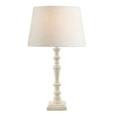 Laura Ashley Tate Wooden Table Lamp Distressed Off White Base –  from Amos Lighting + Home