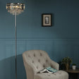 Laura Ashley Vienna Floor Lamp Crystal and Polished Chrome –  from Amos Lighting + Home