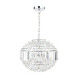 Laura Ashley Vienna 5 Light Orb Pendant Chandelier Crystal and Polished Chrome –  from Amos Lighting + Home