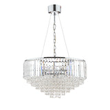 Laura Ashley Vienna 9 Light Chandelier Crystal and Polished Chrome –  from Amos Lighting + Home