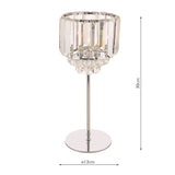 Laura Ashley Vienna Table Lamp Crystal and Polished Chrome –  from Amos Lighting + Home