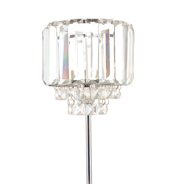 Laura Ashley Vienna Table Lamp Crystal and Polished Chrome –  from Amos Lighting + Home