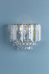 Laura Ashley Vienna Wall Light Crystal and Polished Chrome –  from Amos Lighting + Home