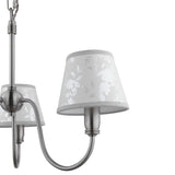 Laura Ashley Westbourne 3 Light Armed Pendant Polished Pewter With Shade –  from Amos Lighting + Home