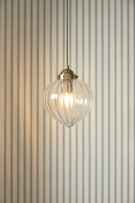 Laura Ashley Whitham Pendant Antique Brass –  from Amos Lighting + Home