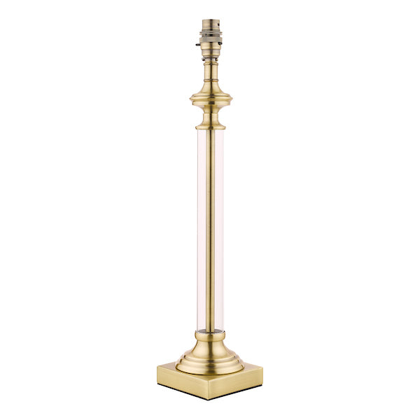 Laura Ashley Winston Glass Candlestick Table Lamp Antique Brass –  from Amos Lighting + Home