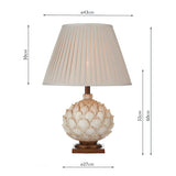 Dar Layer Table Lamp Cream Large with Shade –  from Amos Lighting + Home