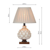 Dar Layer Table Lamp Cream Small with Shade –  from Amos Lighting + Home