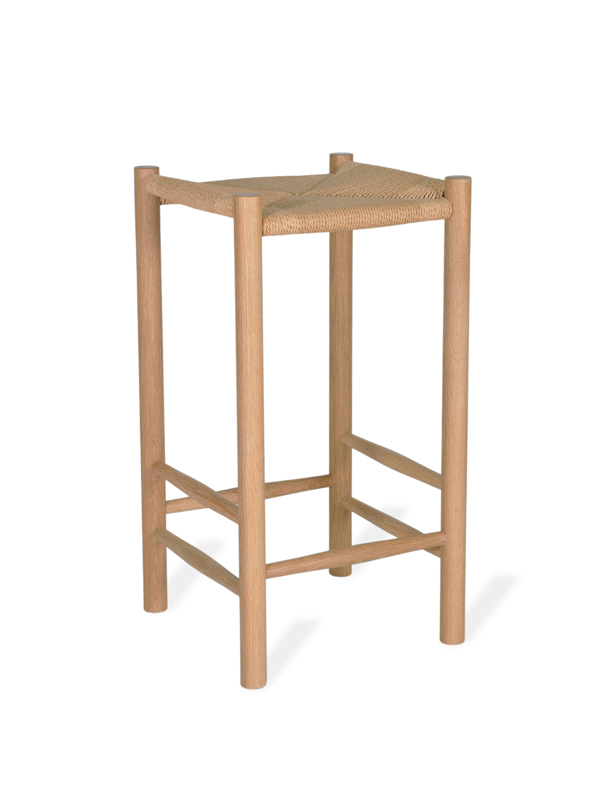 Garden Trading Longworth Bar Stool Oak Wood, Natural