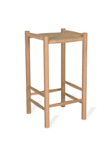 Garden Trading Longworth Bar Stool Oak Wood, Natural