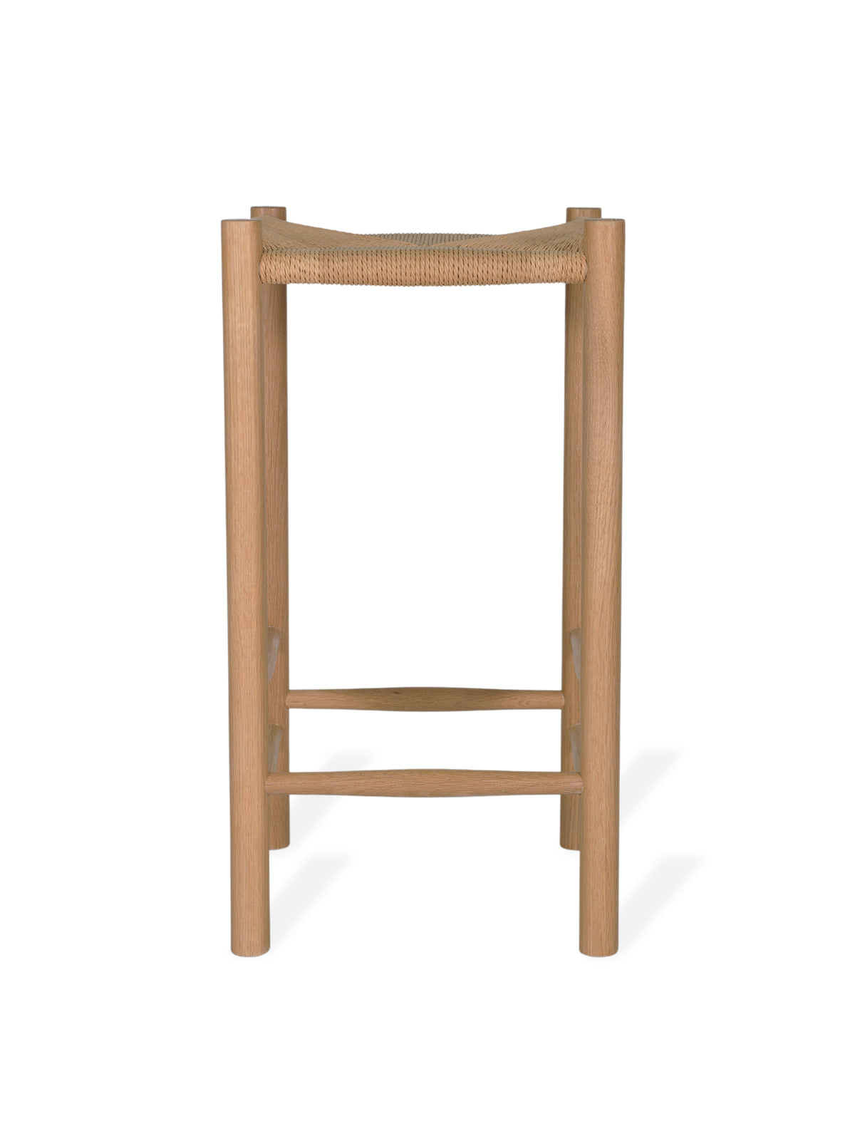 Garden Trading Longworth Bar Stool Oak Wood, Natural