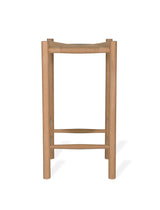 Garden Trading Longworth Bar Stool Oak Wood, Natural
