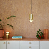 Tala Loop Pendant Gold with Sphere III bulb