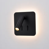 Franklite Luca Square Reading Wall Light Black