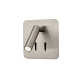 Franklite Luca Square Reading Wall Light Satin Nickel