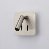 Franklite Luca Square Reading Wall Light Satin Nickel