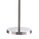 Dar Madrid Floor Lamp Satin Chrome With Shade –  from Amos Lighting + Home