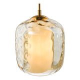 Dar Majella Pendant Aged Brass and Champagne Glass –  from Amos Lighting + Home