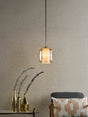 Dar Majella Pendant Aged Brass and Champagne Glass –  from Amos Lighting + Home