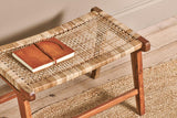 Nkuku Madrisana Acacia & Rattan Footstool