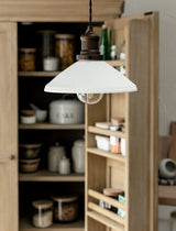 Garden Trading Beaulieu Pendant Light Fluted Cone Antique Bronze