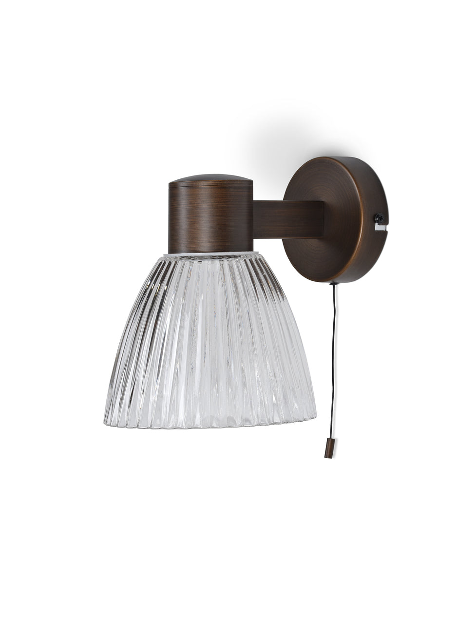 Garden Trading Campden Bathroom Wall Light Glass, Antique Bronze Finish