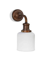 Garden Trading Beaulieu Wall Light Fluted Cylinder Antique Bronze