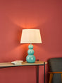 Dar Mia Table Lamp Green Blue with Shade –  from Amos Lighting + Home