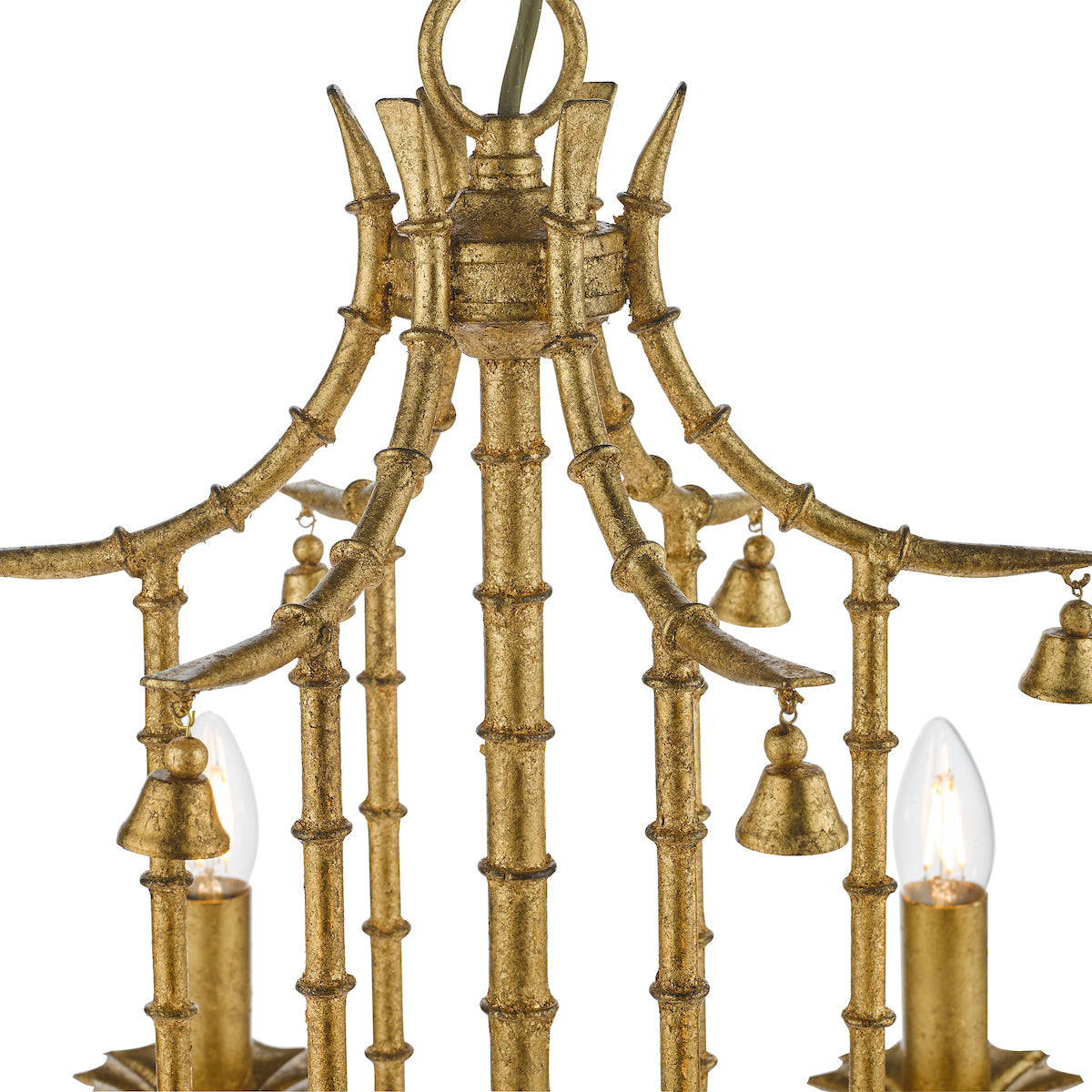 Dar Gold Collection Miette 6 Light Antique Gold Pendant –  from Amos Lighting + Home