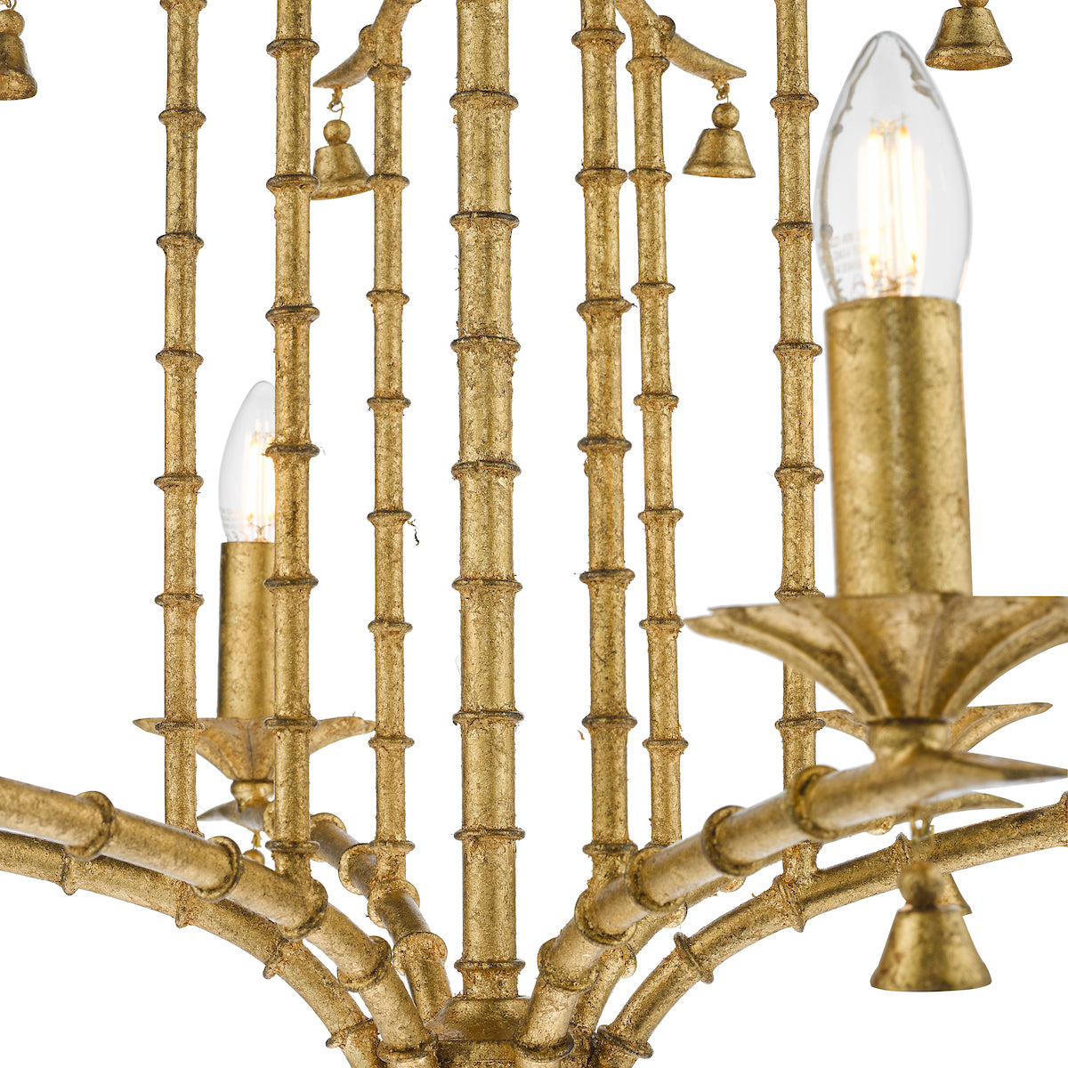 Dar Gold Collection Miette 6 Light Antique Gold Pendant –  from Amos Lighting + Home