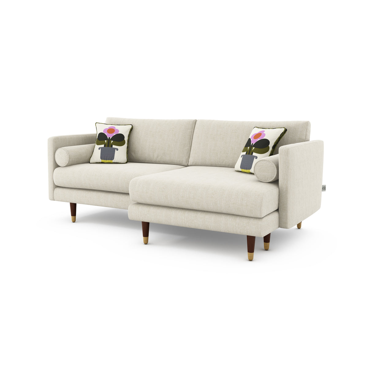 Orla Kiely Mimosa Large Sofa Chaise RHF from Amos Lighting + Home