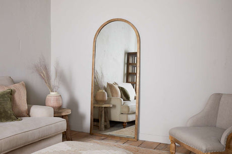 Nkuku Murwara Full Length Mirror Antique Brass