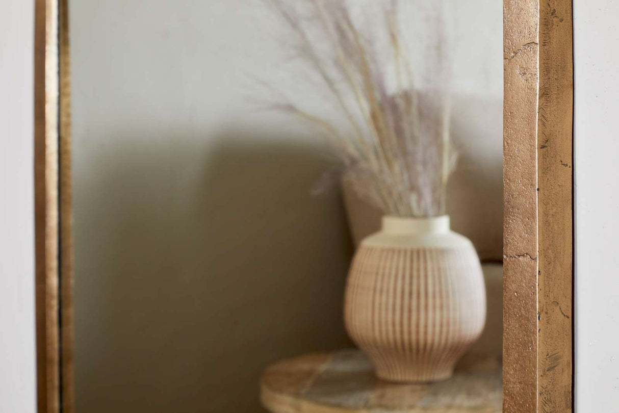 Nkuku Murwara Full Length Mirror Antique Brass